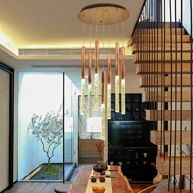 Modern Crystal Staircase Chandelier Lighting 4