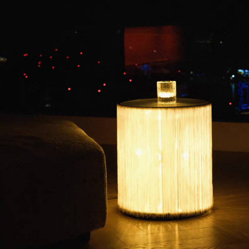 Medieval-style tassel floor lamp 2