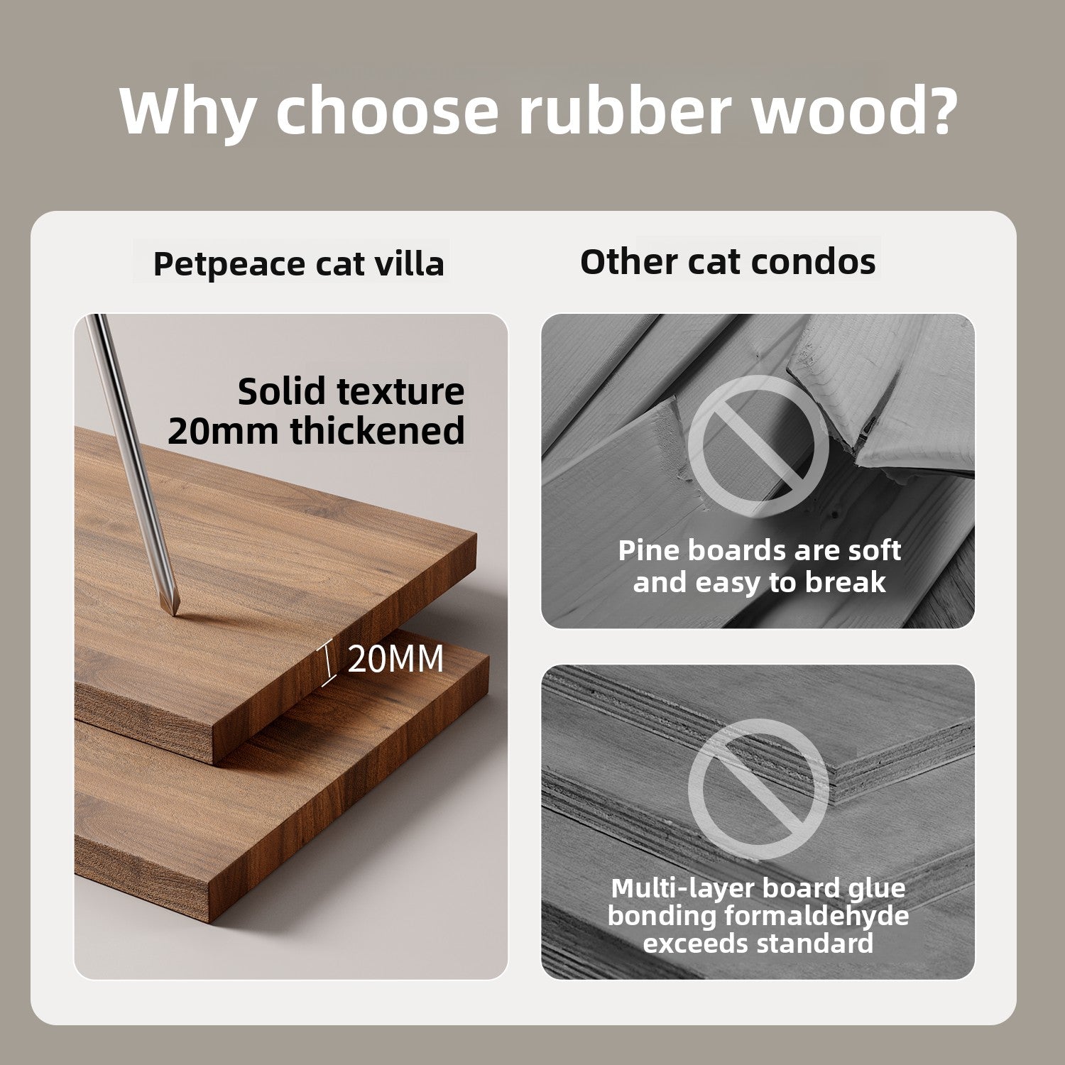Wooden Dog Cage with Toilet Tray
