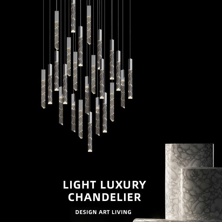 Rotating Crystal Chandelier Nordic Modern Lighting 2