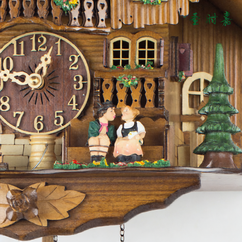 Quartz Cuckoo Wall Clock with Light Control