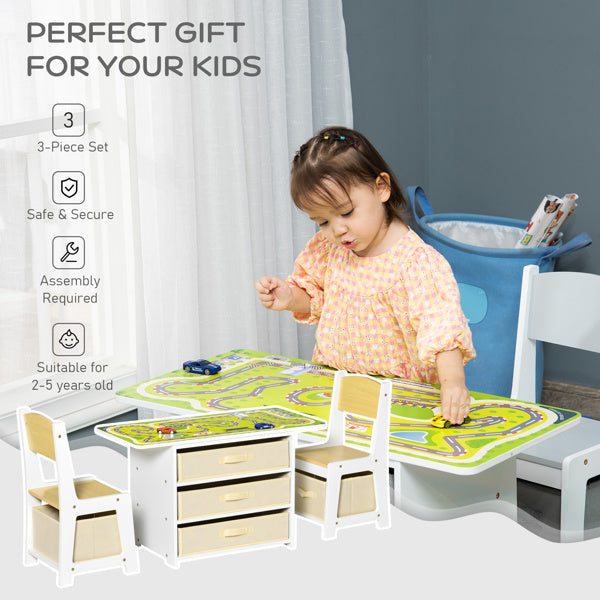 Kids Activity Table and Chairs Set