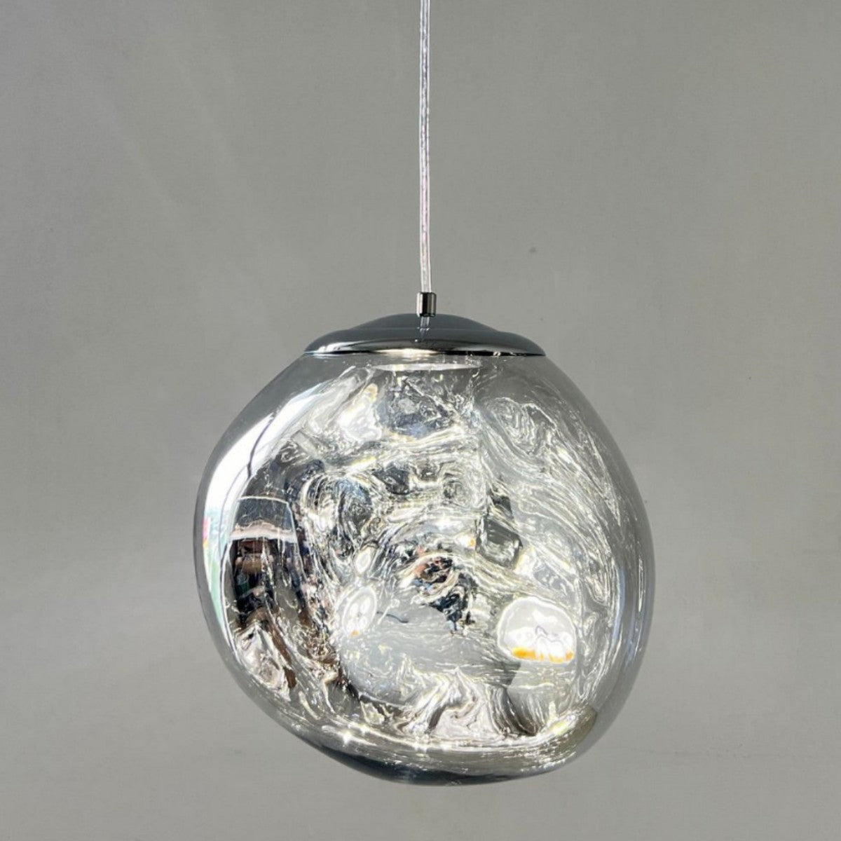 Minimalist Glass Lava Chandelier