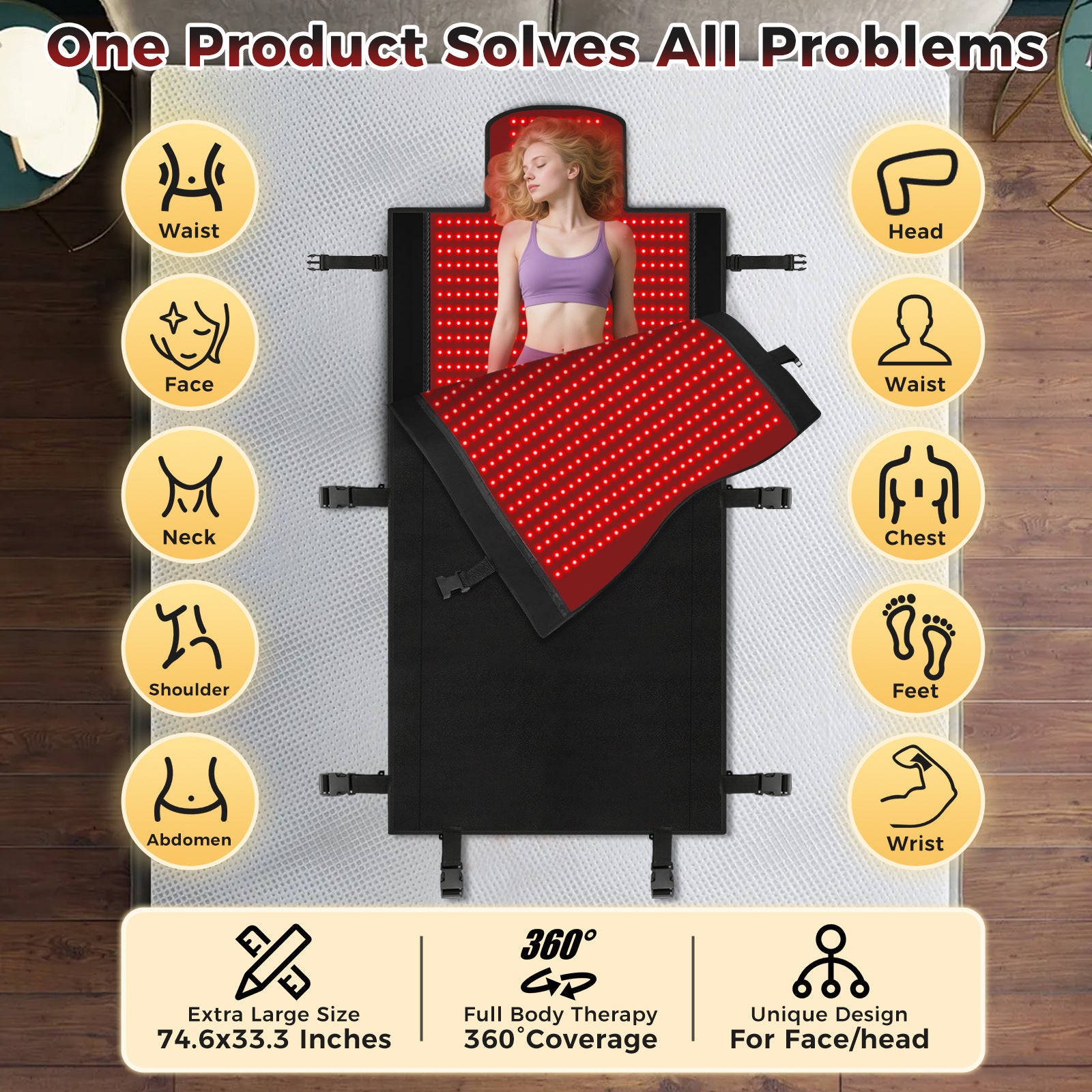 Infrared Red Light Therapy Heating Mat