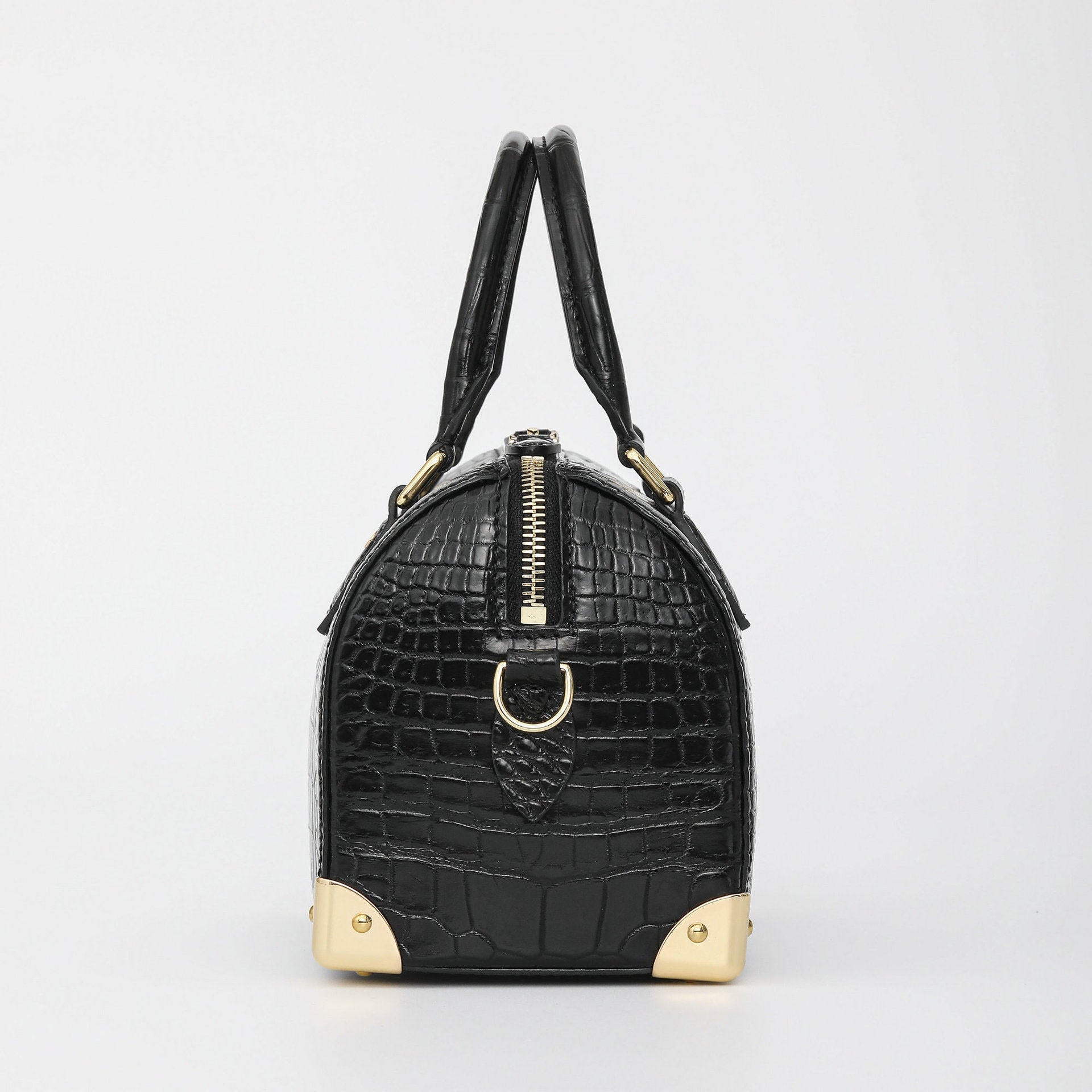 Crocodile Leather Women Shoulder Handbag 4