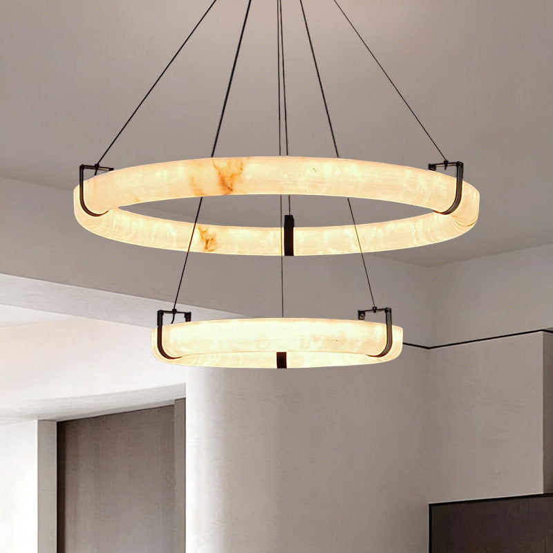 Cloud Stone LED Pendant Light with Remote Control 2