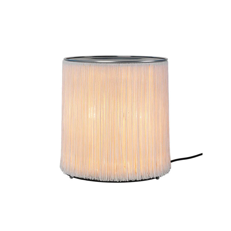 Medieval-style tassel floor lamp