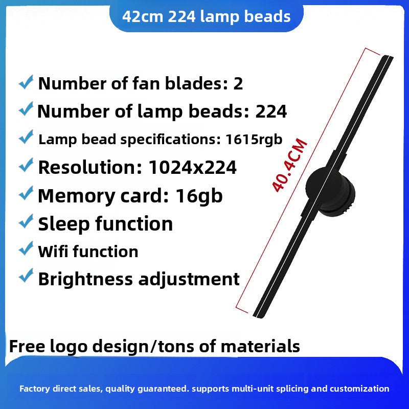 3D Holographic Display Fan Advertising Projector