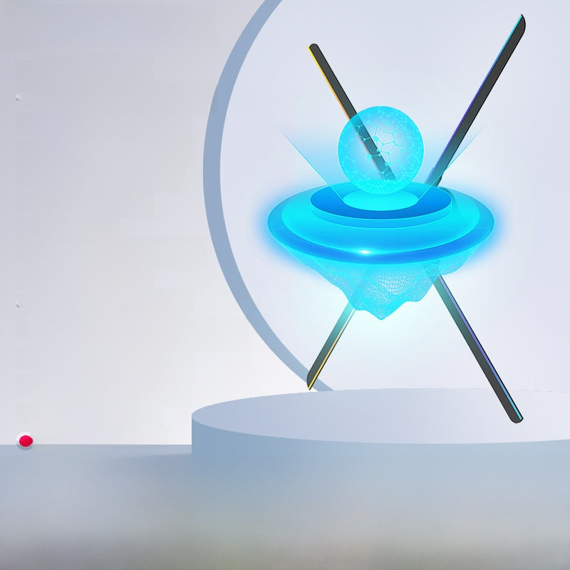 Naked-eye 3d holographic fan advertising machine projector