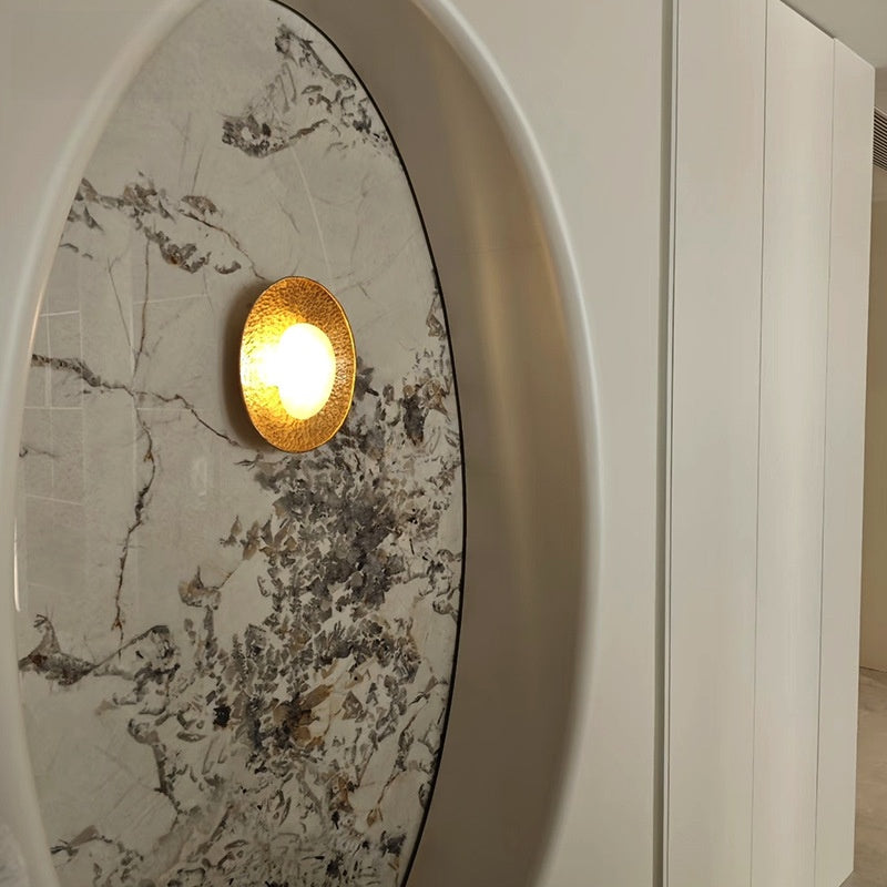 Luxury Copper Marble Wall Lamp 4