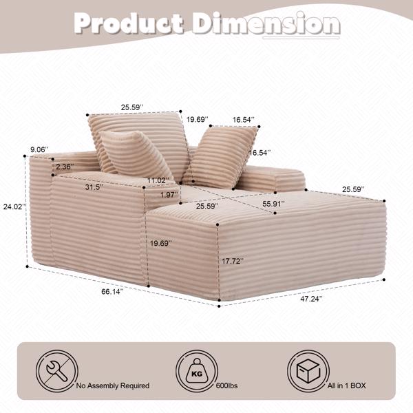 Cushioned Sleeping Sofa 4