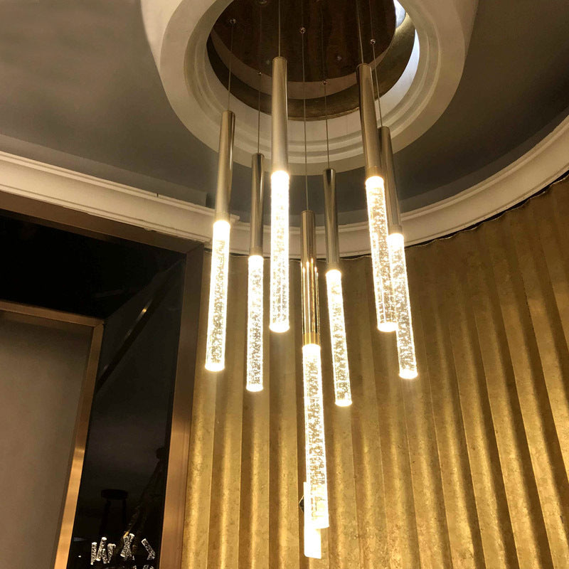 Modern Crystal Staircase Chandelier Lighting 3