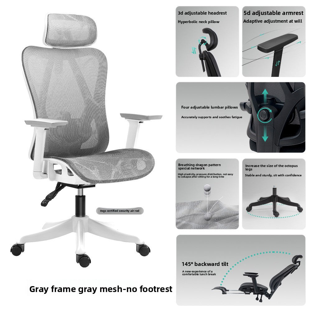 Ergonomic Mesh Office Chair, High Back Executive Chair with Adjustable Lumbar Support