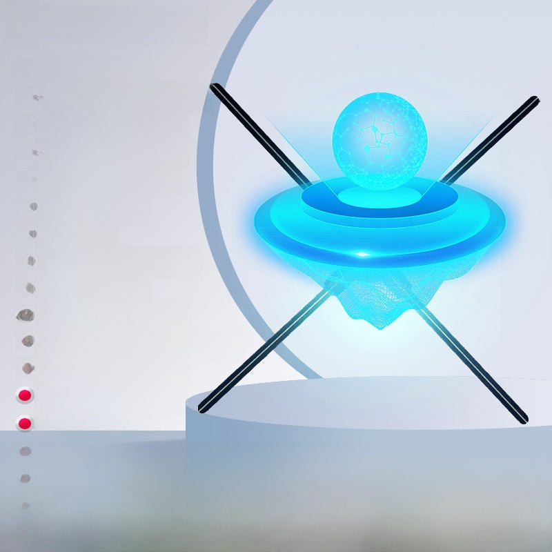 Naked-eye 3d holographic fan advertising machine projector