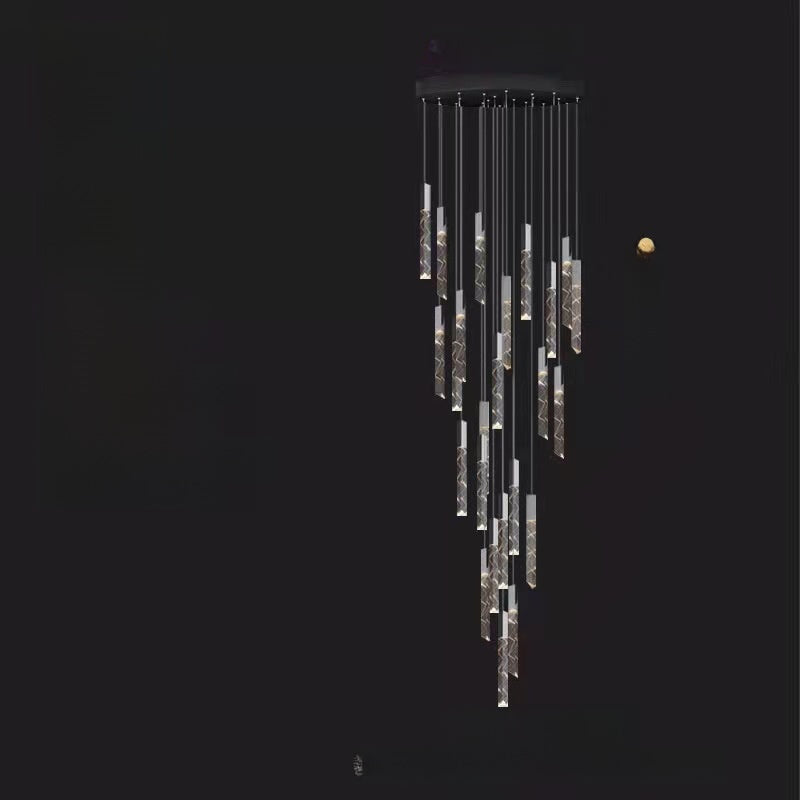 Rotating Crystal Chandelier Nordic Modern Lighting