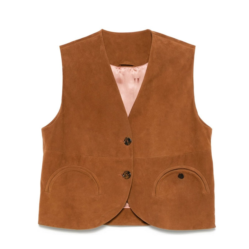 Sheepskin horn-button jacket
