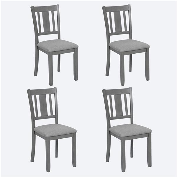 A kitchen chair with a padded seat 3