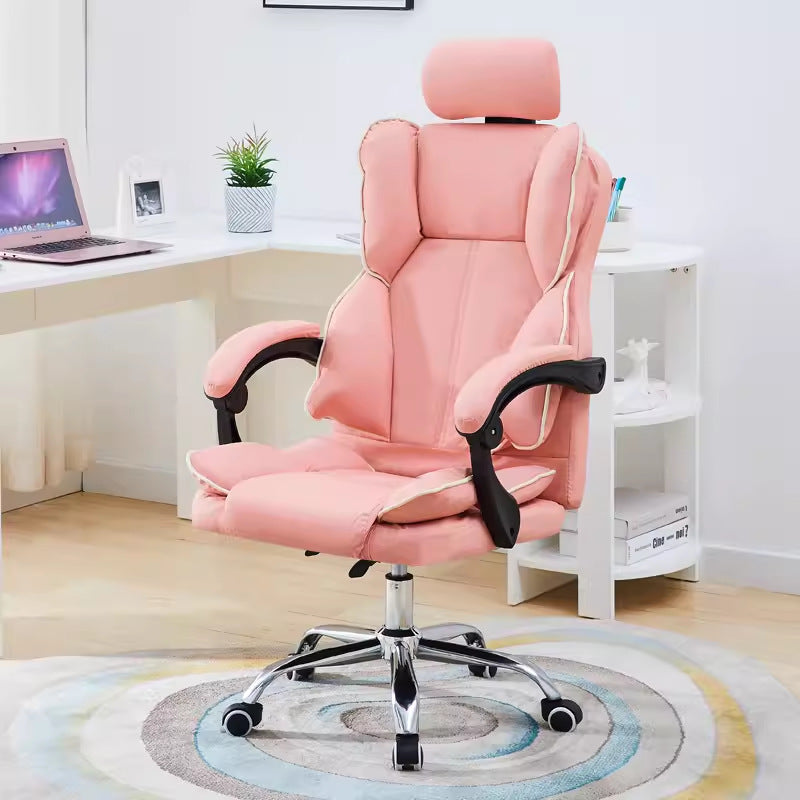 Desk Chairs Executive Office Chair with Back Support and Headrest, Home Office Computer Desk Chair with Lumbar Support