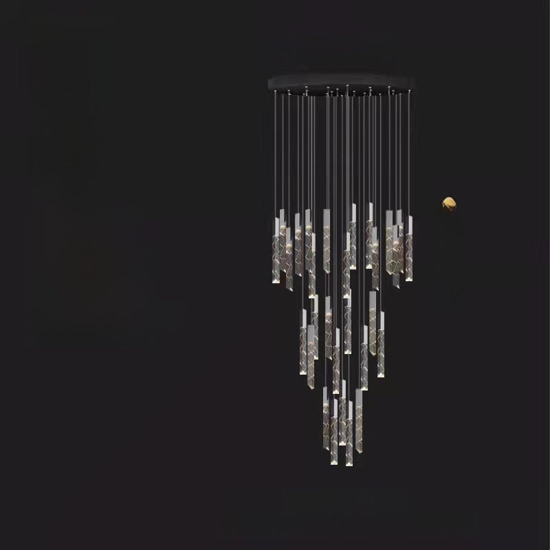 Rotating Crystal Chandelier Nordic Modern Lighting