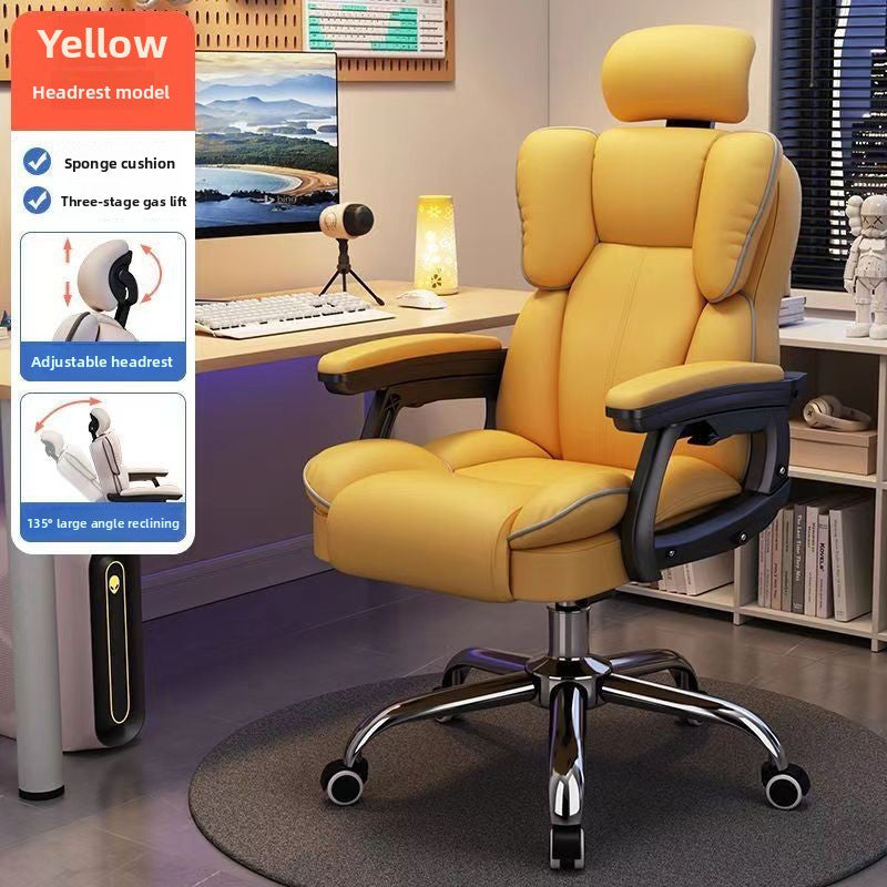 Desk Chair with Footrest, Ergonomic Executive Office Chair, Adjustable Headrest, Reclining Computer Chairs, for Home and Meeting Rooms Desk Chair