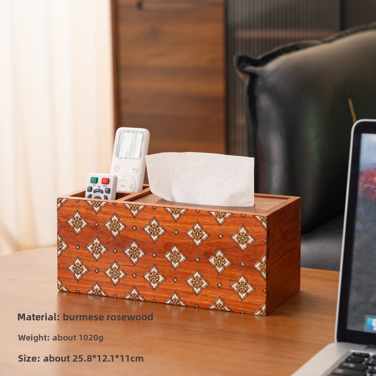 Portable Rosewood Jewelry Box
