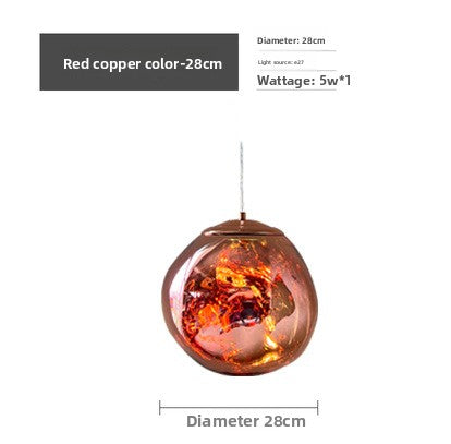 Minimalist Glass Lava Chandelier