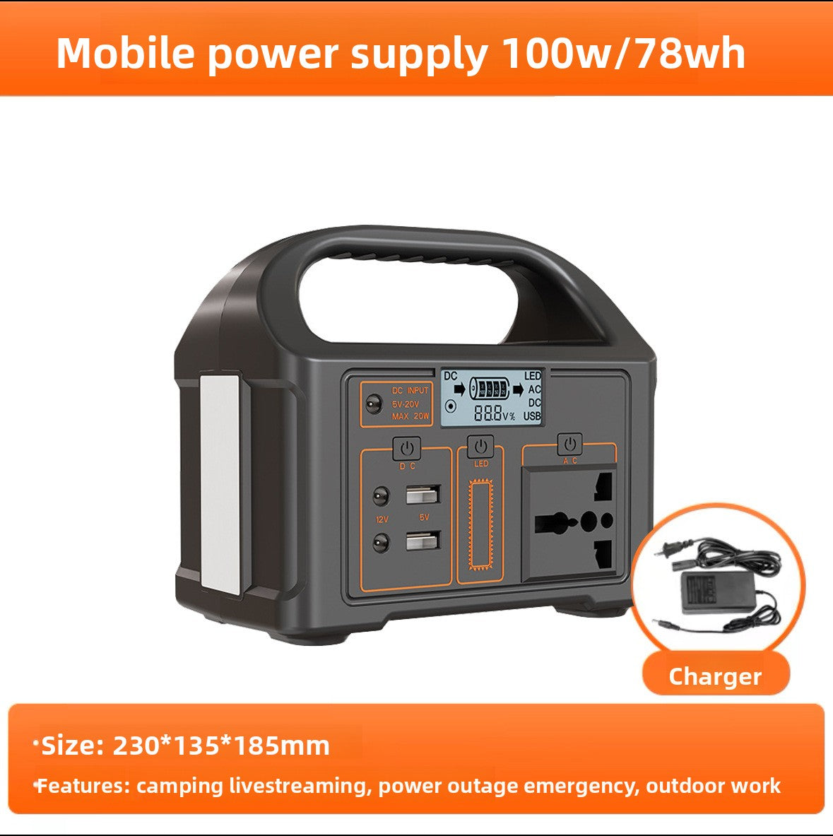 300W Portable Solar Power Station