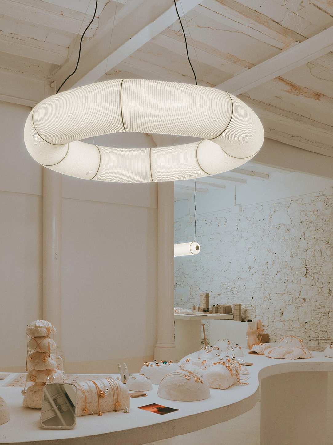Wabi-Sabi Paper Art Chandelier Light 1