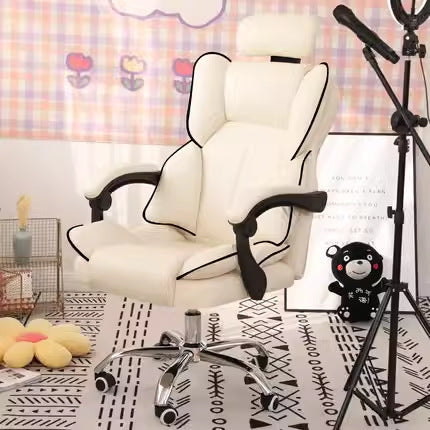 Desk Chairs Executive Office Chair with Back Support and Headrest, Home Office Computer Desk Chair with Lumbar Support