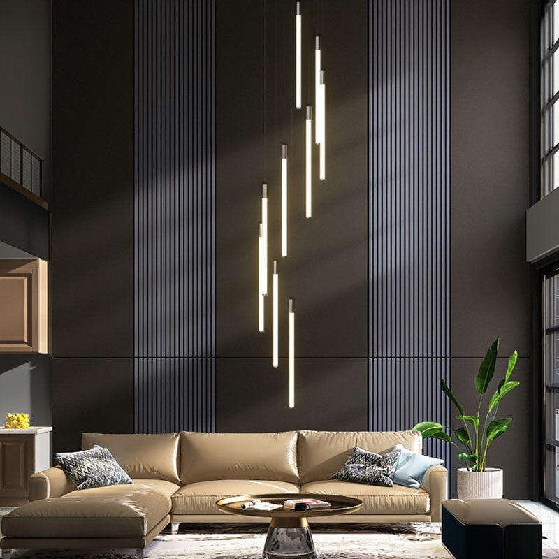 Minimalist Gold LED Pendant Light 2
