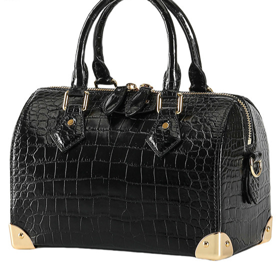 Crocodile Leather Women Shoulder Handbag 1