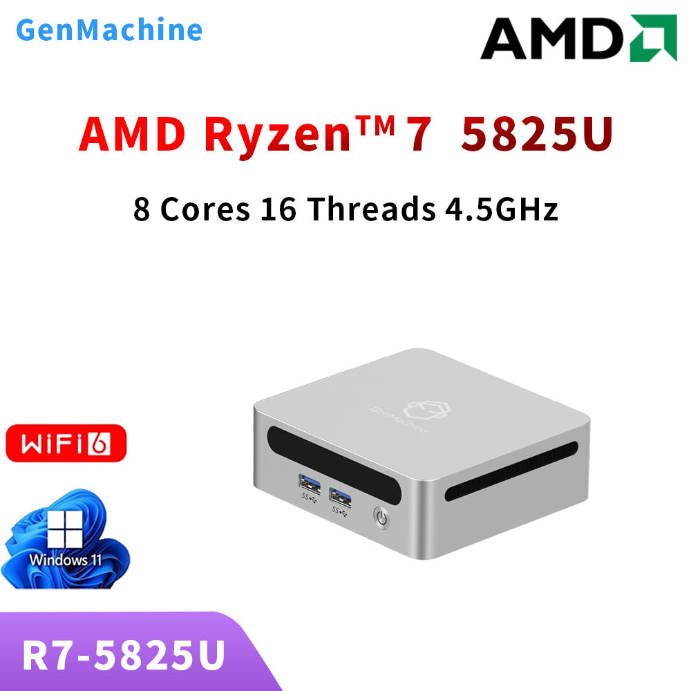 Mini PC with AMD Ryzen R7-5825U 1
