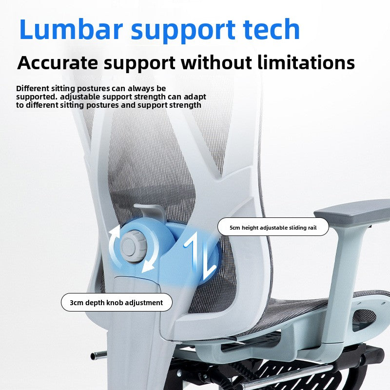 Ergonomic Mesh Office Chair, High Back Executive Chair with Adjustable Lumbar Support