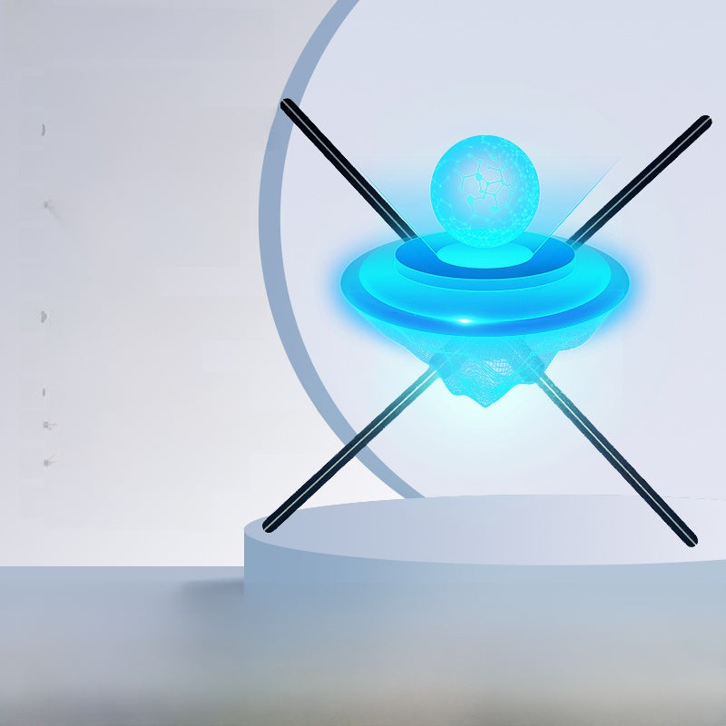 Naked-eye 3d holographic fan advertising machine projector