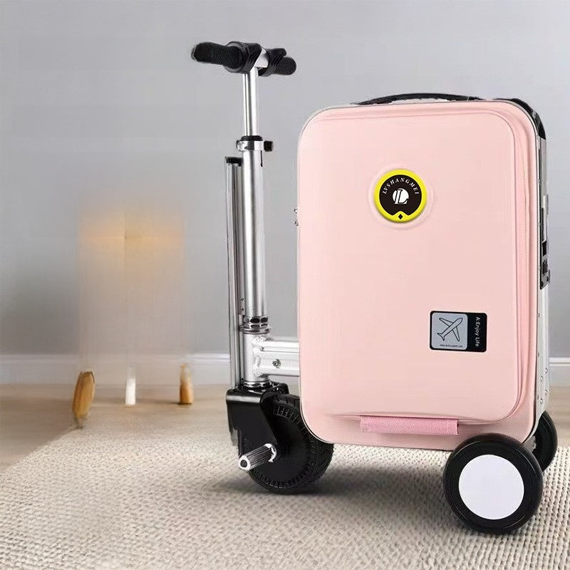 Lightweight Rideable Luggage Portable Riding Suitcase APP Control Carry-on Luggage, 6.8kg Ultra-Light for Travel