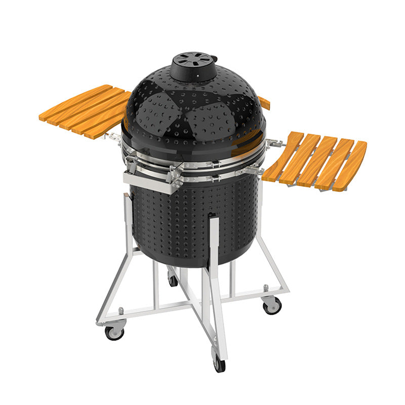 Stainless Steel Ceramic Kamado Grill Smoker