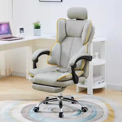 Desk Chairs Executive Office Chair with Back Support and Headrest, Home Office Computer Desk Chair with Lumbar Support