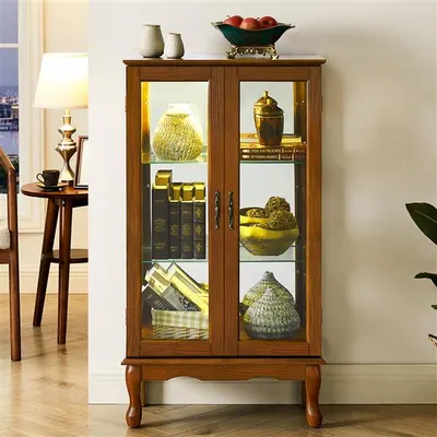 Antique cabinet with lights