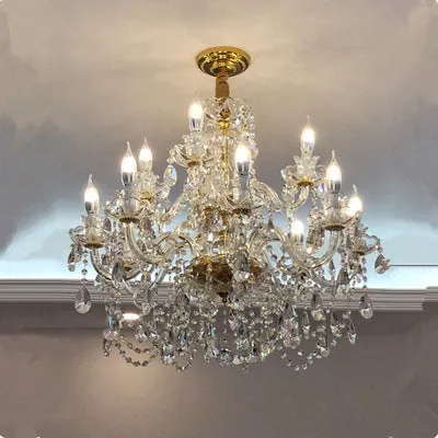 Buy Luxury Crystal Chandelier in Living Room for Elegant Decor global swanky 3