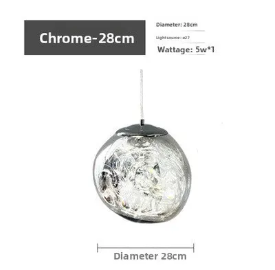 Minimalist Glass Lava Chandelier