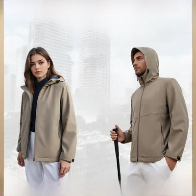 Men's Stab-Proof Outdoor Jacket with Hood