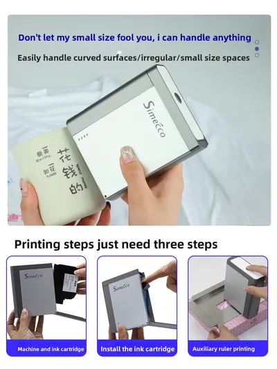 Portable Bluetooth Handheld Inkjet Printer