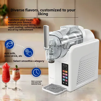 Automatic Ice Cream and Smoothie Maker for Home Kitchen Use
