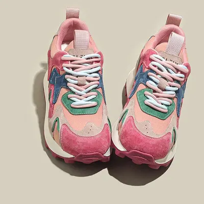 Thick-Soled Women's Sneakers with Soft Comfortable Design