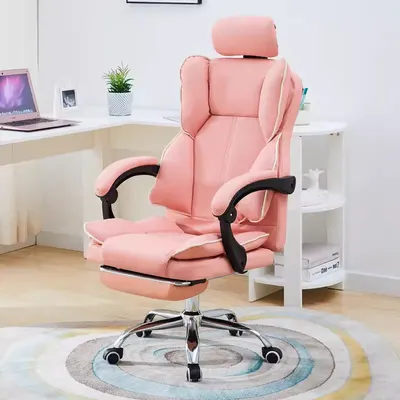 Desk Chairs Executive Office Chair with Back Support and Headrest, Home Office Computer Desk Chair with Lumbar Support
