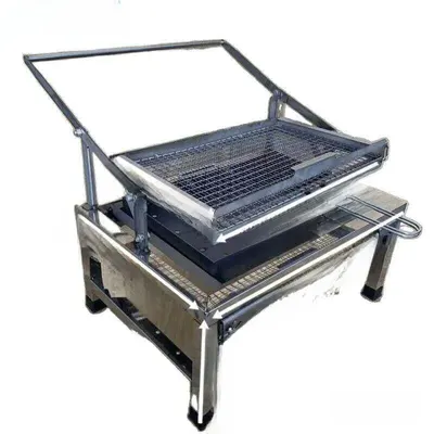 Stainless Steel Foldable Rotatable Barbecue Grill