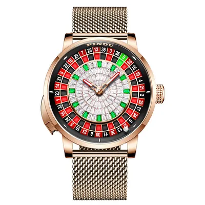 Automatic Mechanical Watch with Diamond Dial