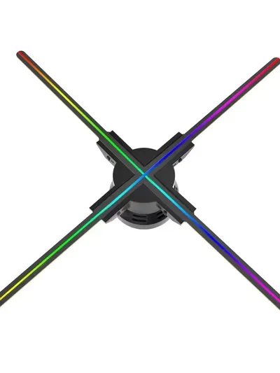Naked-Eye 3D Holographic Projection Fan