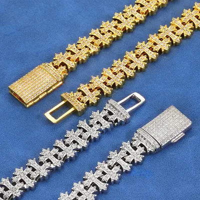 Hip Hop Cross Bracelet