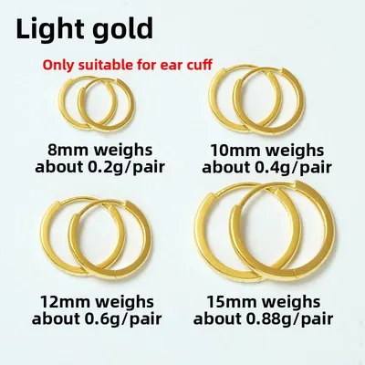 18K Gold Hoop Earrings